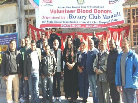 Blood grouping in Manali